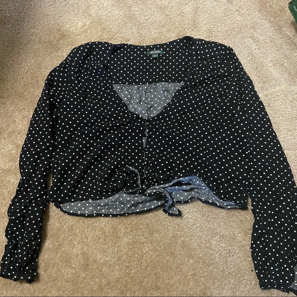 Front Tie Crop Top